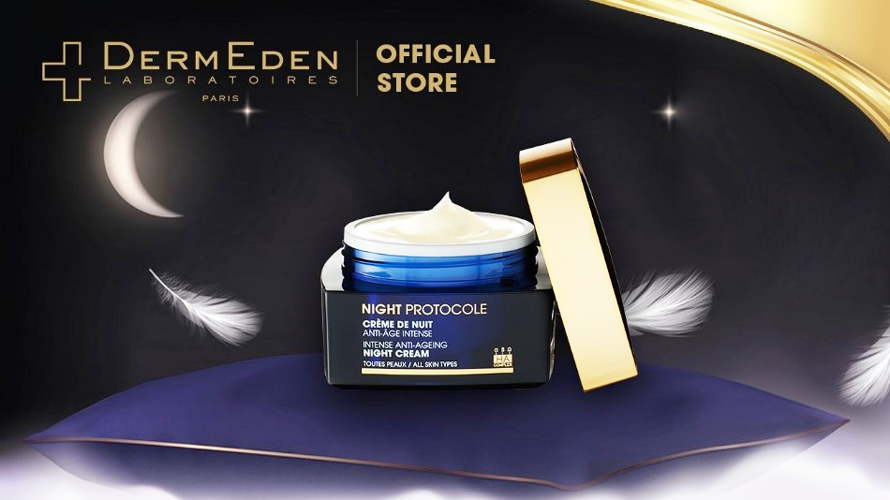 [Hcm]Kem Dưỡng Ẩm Chống Lão Hóa Da Giảm Nám Tàn Nhang Dermeden Night Protocole Intense Night Cream 50Ml