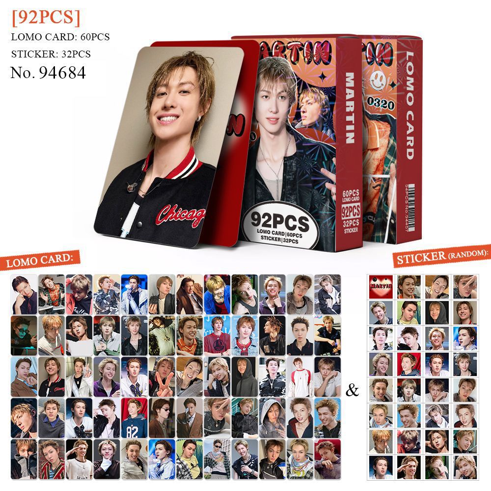 Set 60 lomo card và 32 sticker CORTIS - MARTIN đáng iu 2026