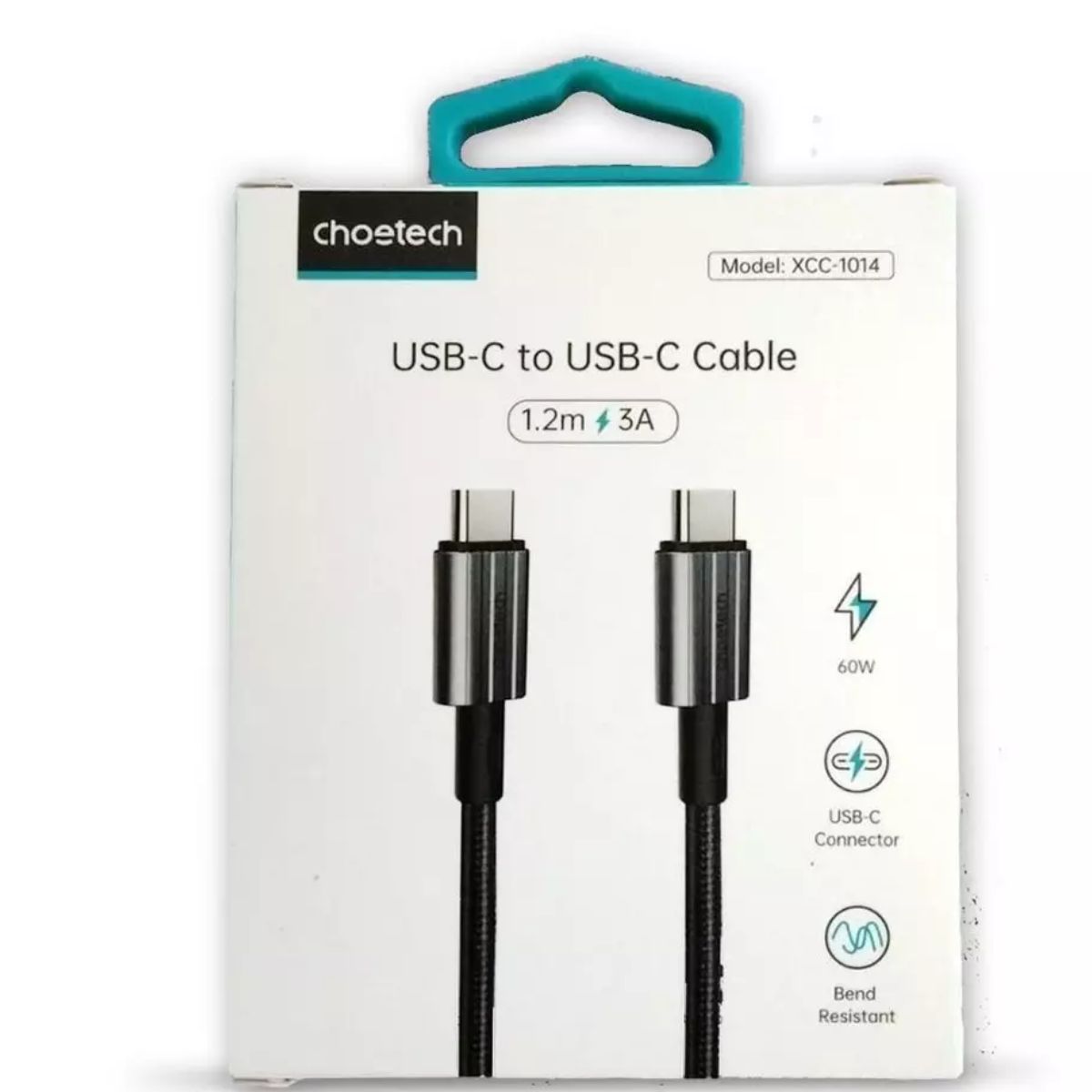 Cáp sạc nhanh và truyền dữ liệu Type C to Type C 60W Choetech XCC-101 Series (20V/3A 60W Power Deliv
