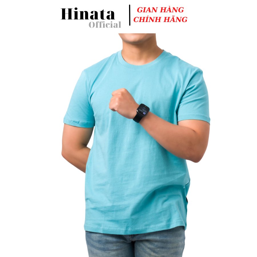 Áo thun nam Hinata cổ tròn áo phông nam chất liệu cotton cao cấp hàng hiệu thoáng mát kháng khuẩn gi
