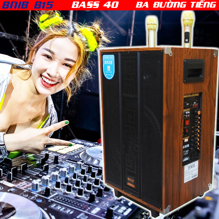 LOA KÉO NHẬP KHẨU BNIB B15  BASS 40 BA ĐƯỜNG TIẾNG ÂM THANH NỔI TWS SIÊU CHẤT BO MẠCH CHỐNG HÚ MỚI N