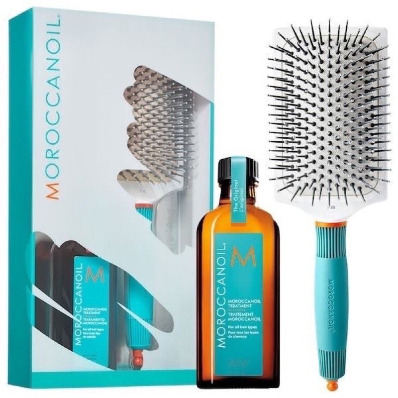 [Hcm]Set Dầu Dưỡng Tóc Moroccanoil Treatment 100Ml Tặng Kèm Lược Bàn