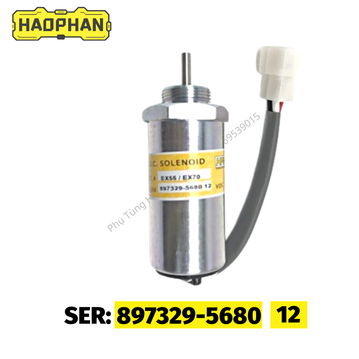 Rơ le rơ le tắt máy solenoid tắt máy nhiên liệu EX55/EX70 cao cấp hàng HPM điện áp 12V/24V