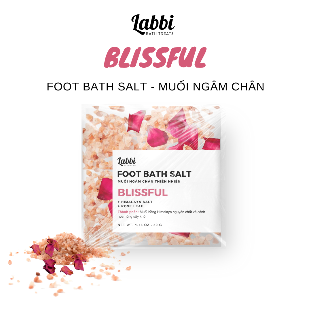 Muối hồng ngâm chân BLISSFUL [Labbi] Foot bath salt / Himalaya salt