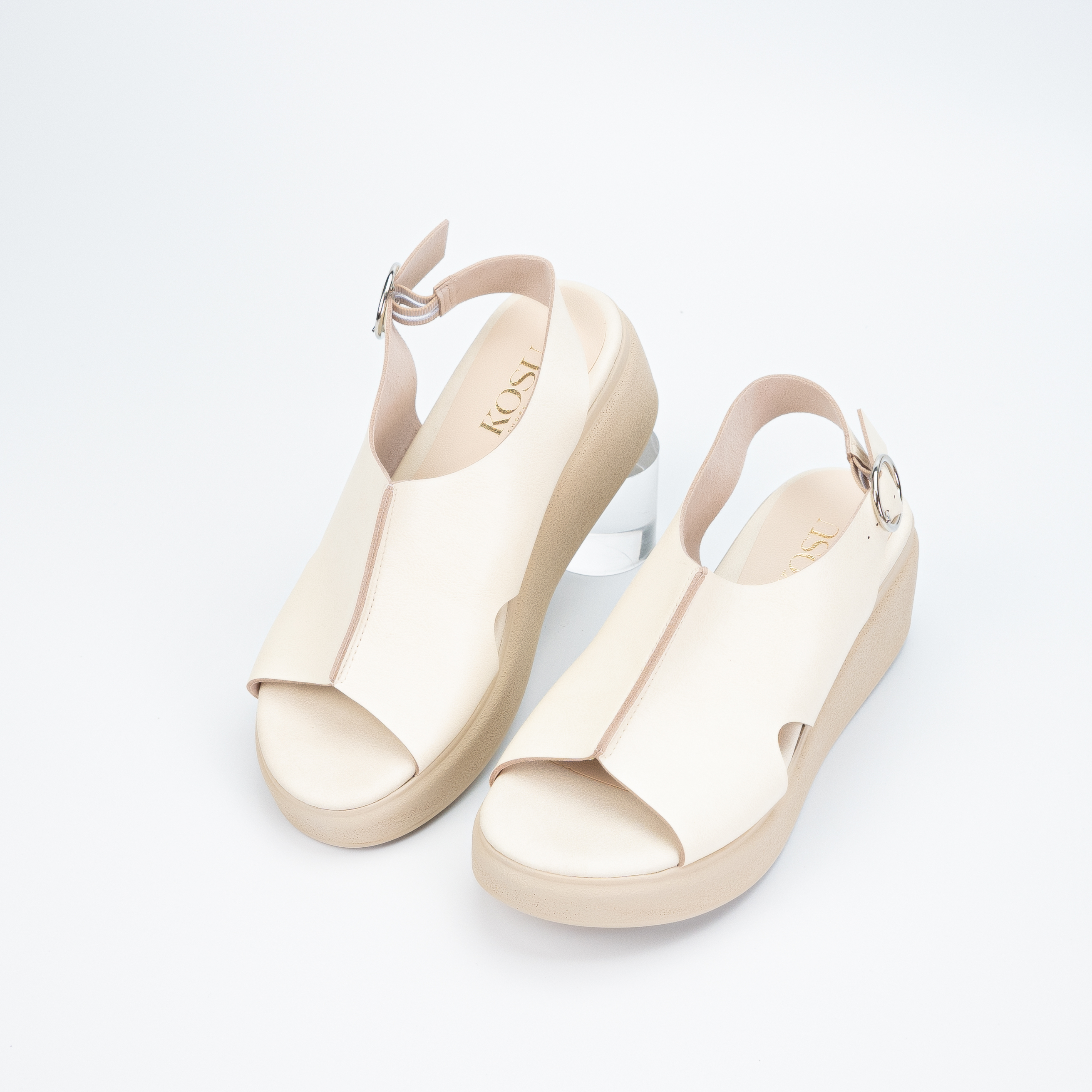 Sandal đế xuồng KOSU cao 55cm sandal khoá cài thiết kế ôm chân che khuyết điểm Nhật Bản K-24213