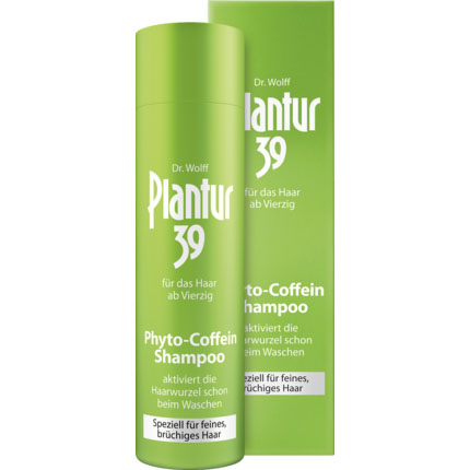 Plantur 39 - Dầu Gội Đầu Cho Tóc Rụng Tóc Bị Hư Hại 250 Ml - Shampoo Phyto - Coffein Feines Haar