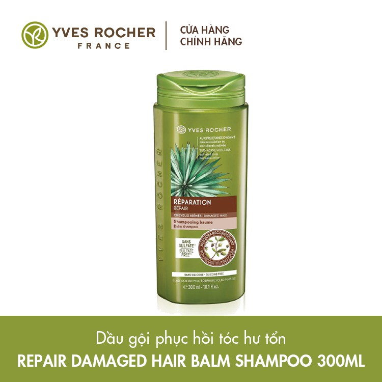 Dầu Gội Phục Hồi Dành Cho Tóc Rất Khô Và Hư Tổn Yves Rocher Nutri Repair Balm Shampoo 300Ml