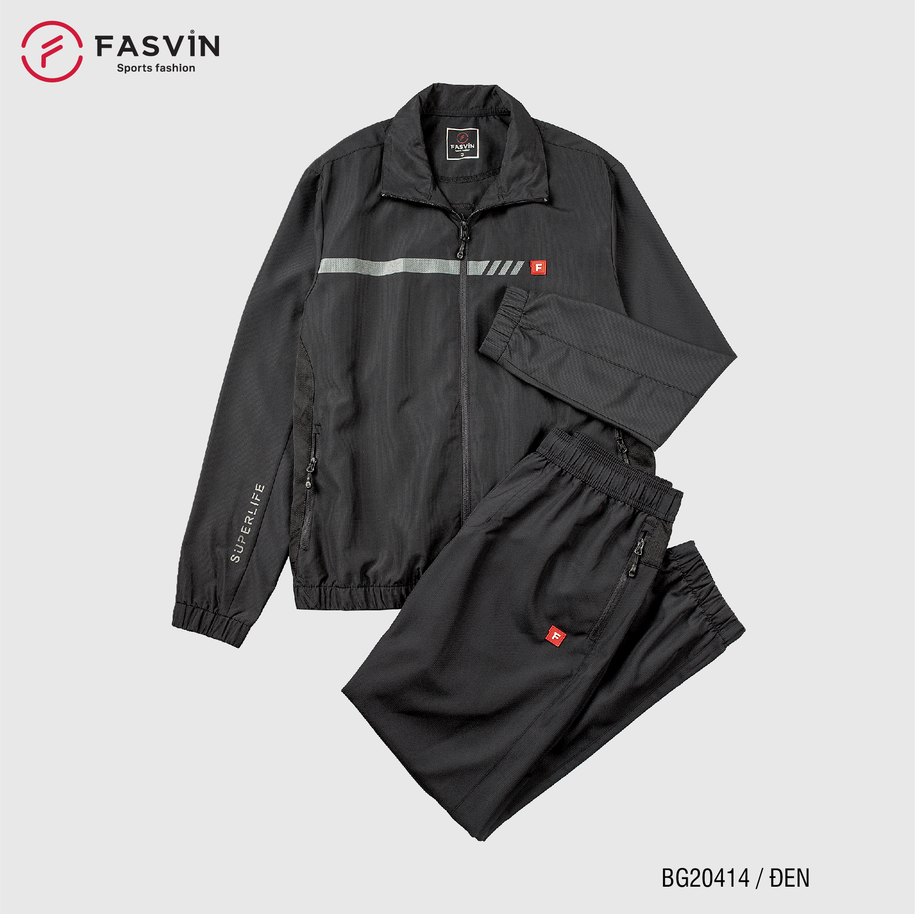 Bộ quần áo thể thao nam Fasvin BG20414.HN chất vải gió mềm mại cao cấp
