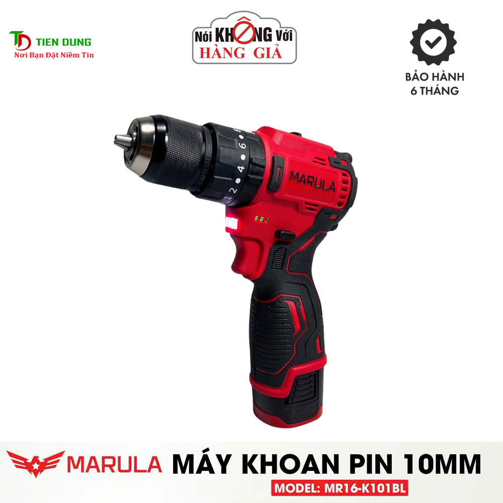 Bộ máy khoan pin MARULA 168V đầu kẹp Autolook 10mm có khóa trục động cơ không chổi than