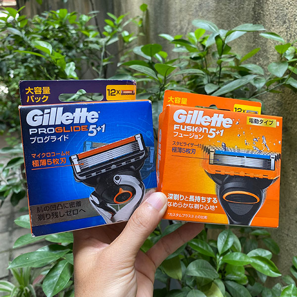 Hộp 4 đầu lưỡi thay thế dao cạo râu Gillette Fusion Proglide 5+1 Nhật Bản giúp cạo râu nhanh chóng