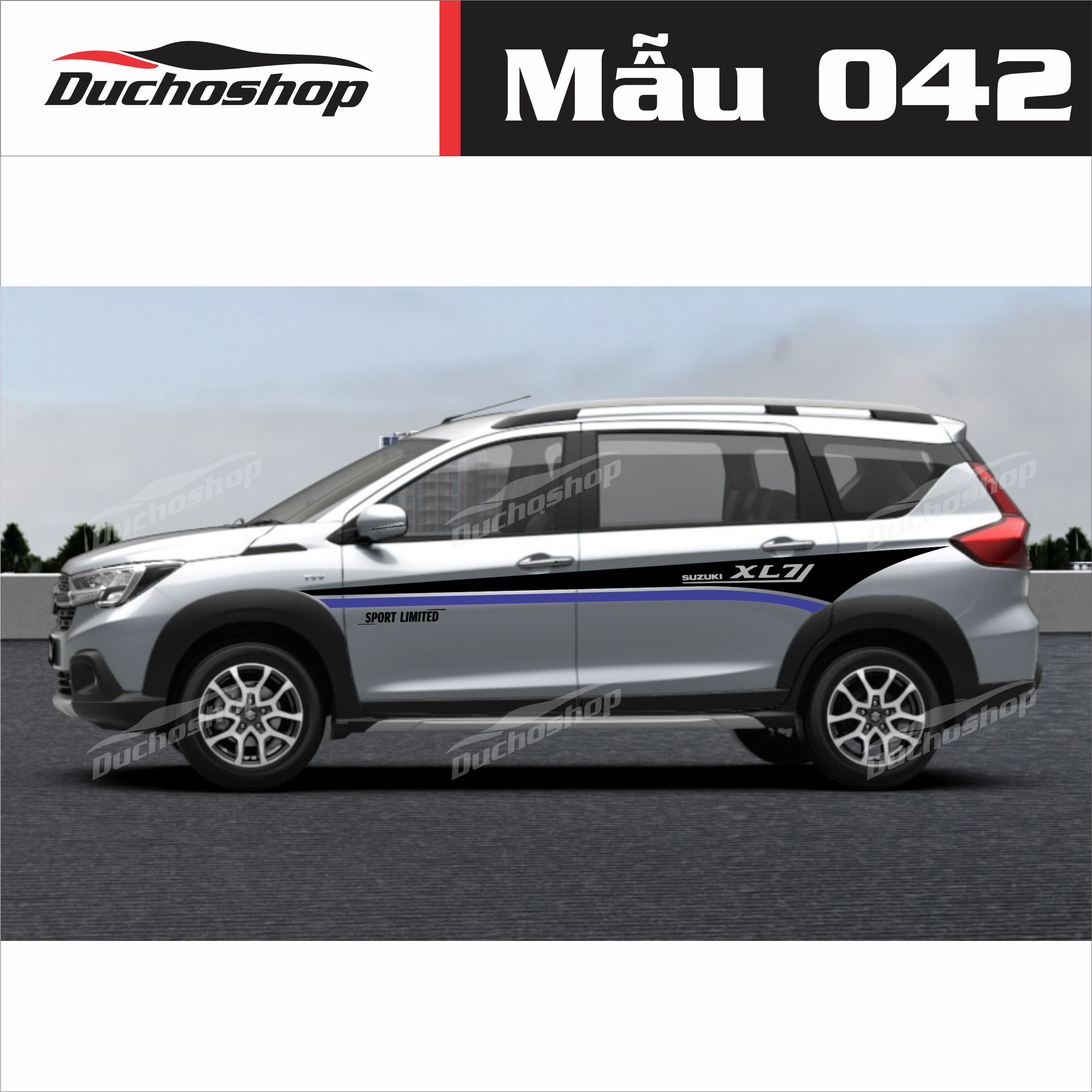 Tem xe Suzuki XL7 phong cách thể thao ms04