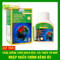 Vitatree Ginkgo Plus 6000 with Q10 giúp tăng cường tuần hoàn não cải thiện trí nhớ | Nhập khẩu chính hãng Úc