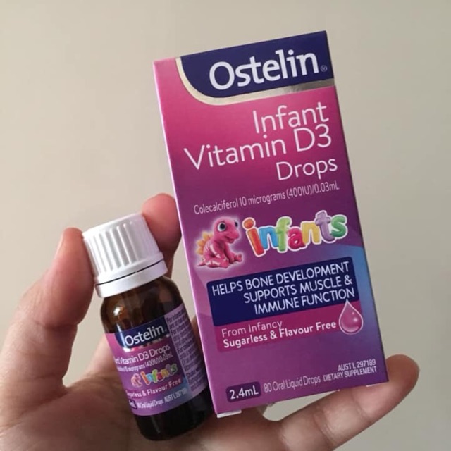 Vitamin D3 Ostelin 24Ml 400Iu Dạng Giọt Cho Bé Từ Sơ Sinh (0 - 12 Tuổi) Của Úc