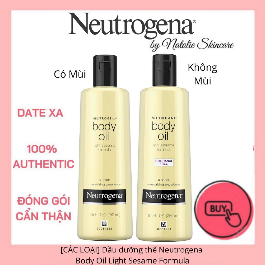 [Hcm][Các Loại] Dầu Cấp Ẩm Neutrogena Body Oil Light Sesame Formula (250Ml)