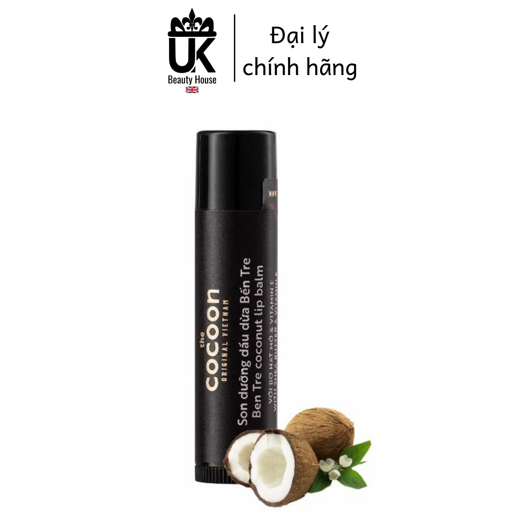 [HCM]Son dưỡng môi dầu dừa bến tre Cocoon Coconut Lip Balm 5g