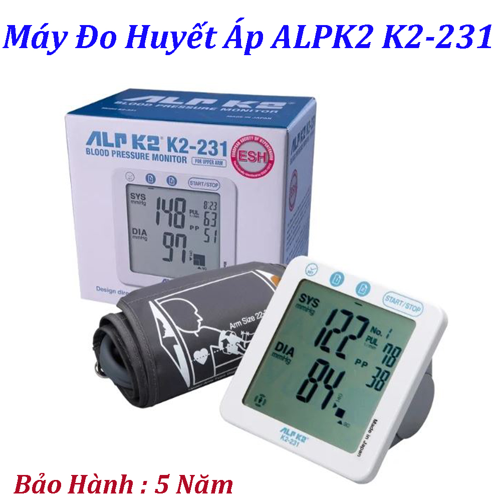 Máy Đo Huyết Áp Bắp Tay Tự Động ALPK2 K2-232 - Chính Xác, Dễ Sử Dụng, Thiết Kế Nhỏ Gọn