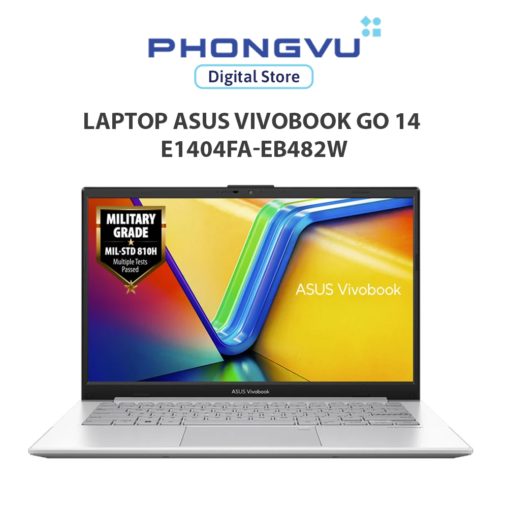 Laptop Asus Vivobook Go 14 E1404FA-EB482W (Ryzen 5 7520U/ Onboard graphics/ 16GB/ 512GB/ Windows 11)