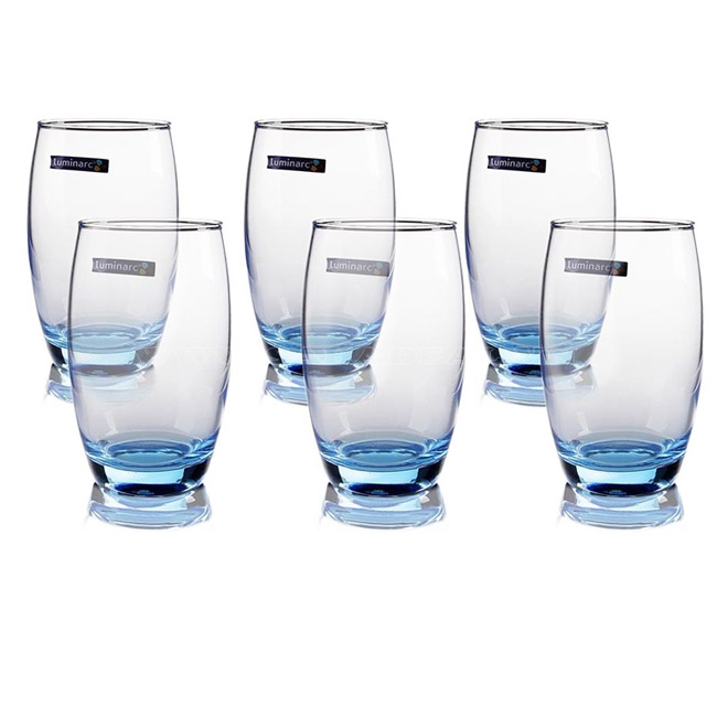 Set 6 Ly Thủy Tinh Cao Luminarc Salto 350Ml G2560 (ly trắng)