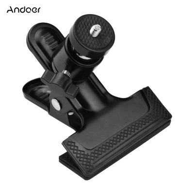 Andoer Multifunctional Photography Metal Clamp with Rotatable Ball Head for Cameras Tripods 2 PCS