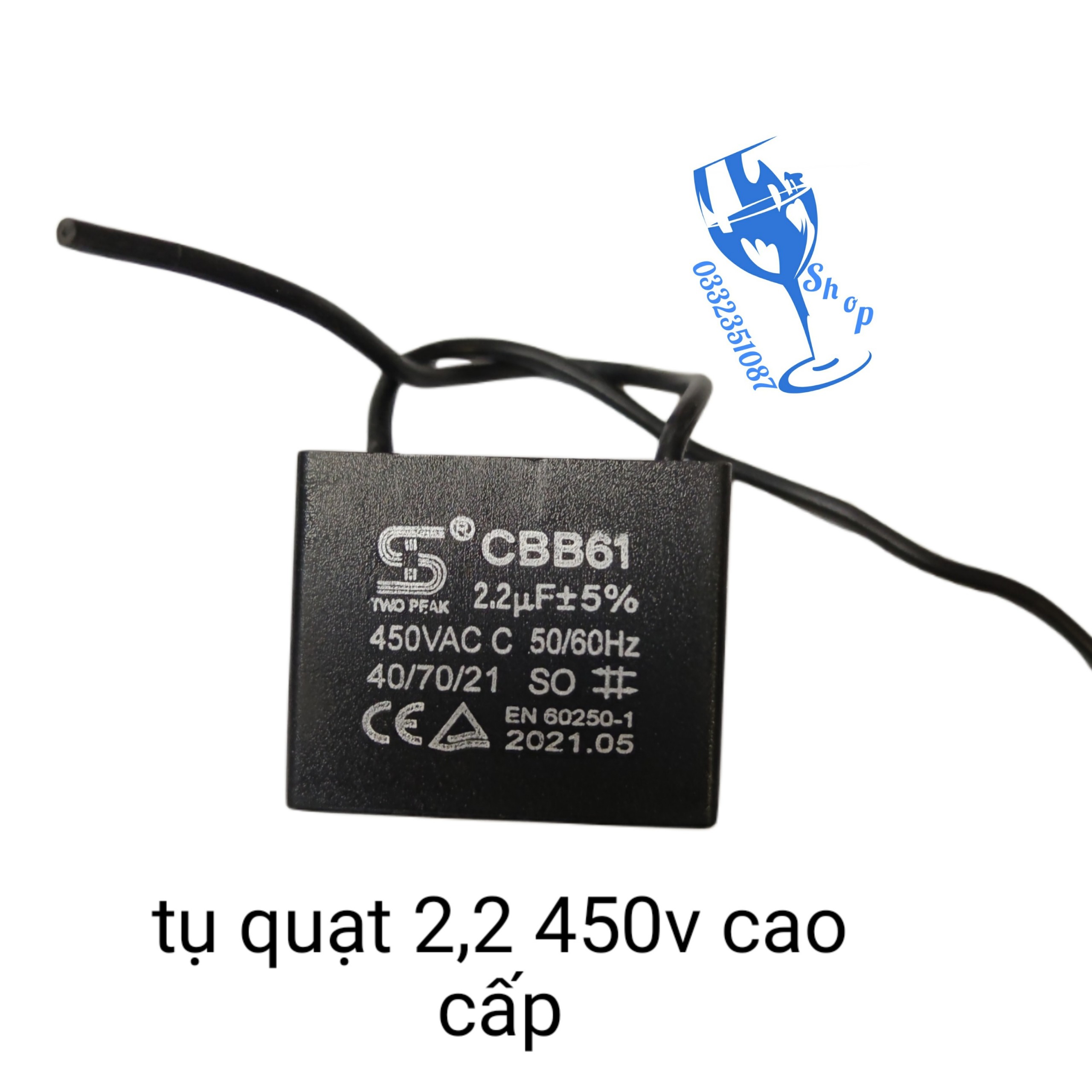 [FreeShip] [Ảnh thật] tụ quạt 22uf 450v cao cấp tụ quạt trần 22uf bảo hành 3 tháng shopgiadungluongyen