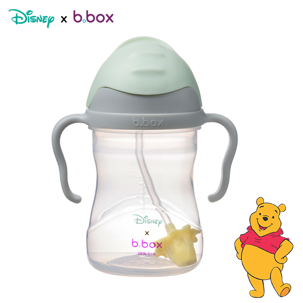 b.box Bình nước 360 độ có van chống sặc và tay cầm phiên bản Disney cho bé tập uống nước 240ml