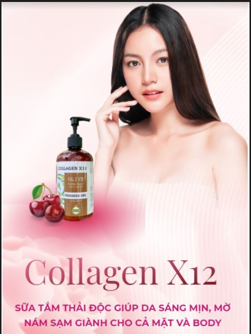 [Hcm]Sữa Tắm Thải Độc Giúp Da Sáng Mịn Mờ Nám Sạm Chỉ Sau 10 Ngày Sử Dụng - Collagen X12