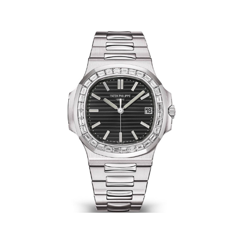 Đồng hồ nam Patek Philippe Nautilus 5723 mặt kính Mineral chống xước viền đinh đá chống nước dây thé