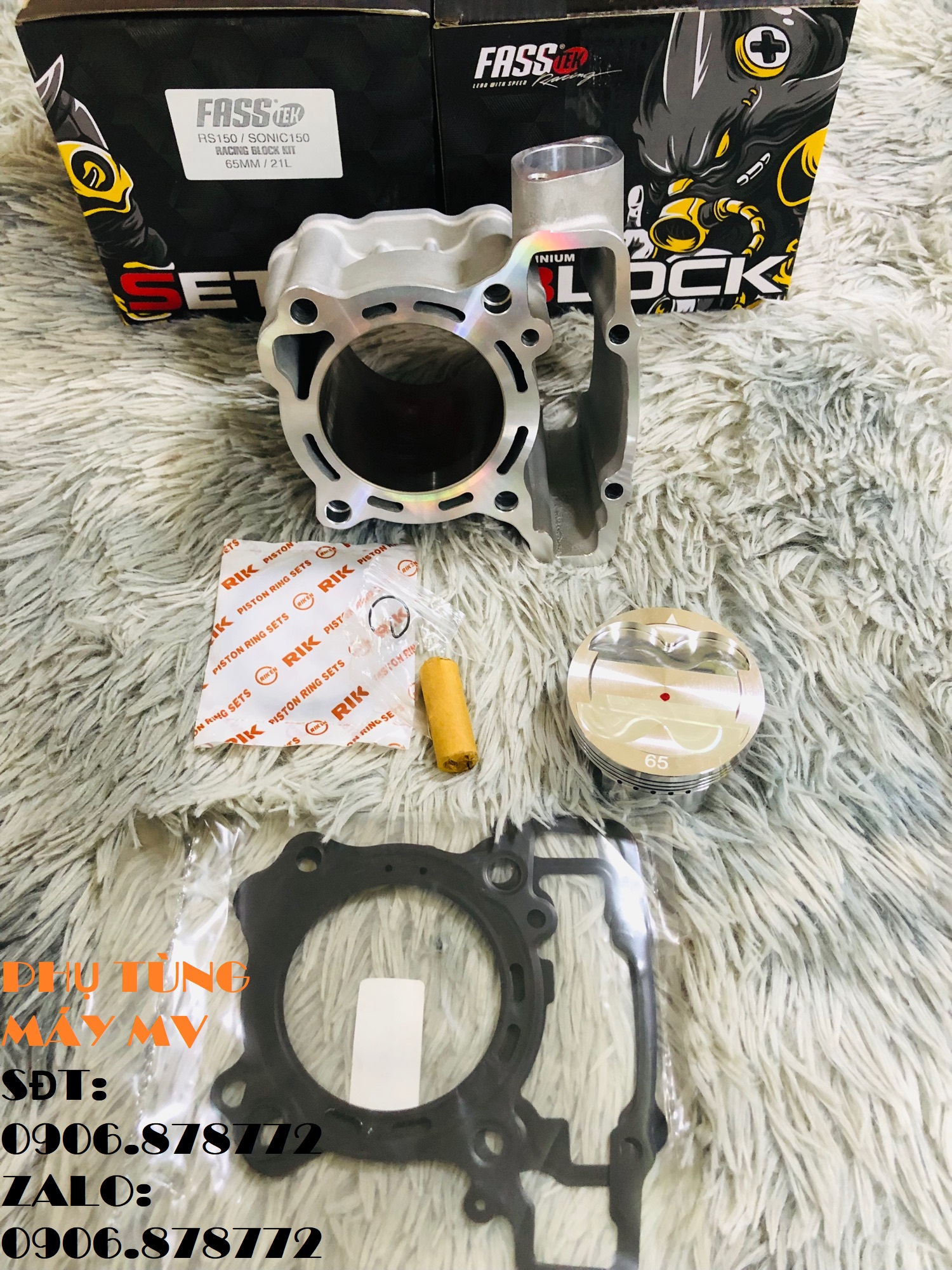 Lòng FASSTek 65mm V1/V2 chân zz dành cho xe Winner