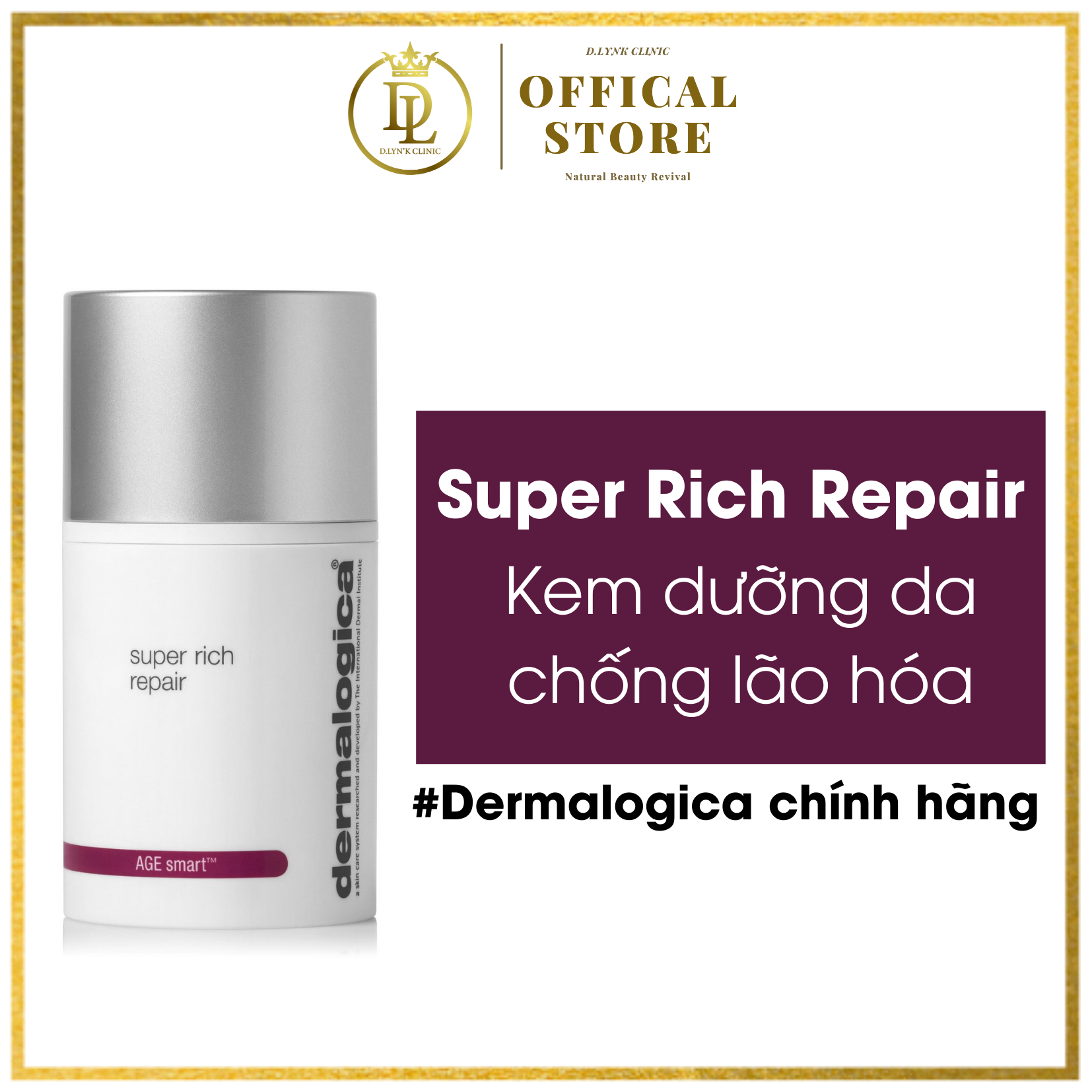 [Hcm][Kem Dưỡng Da Dermalogica ] Kem Dưỡng Da Chống Lão Hóa - Super Rich Repair Hàng Chính Hãng