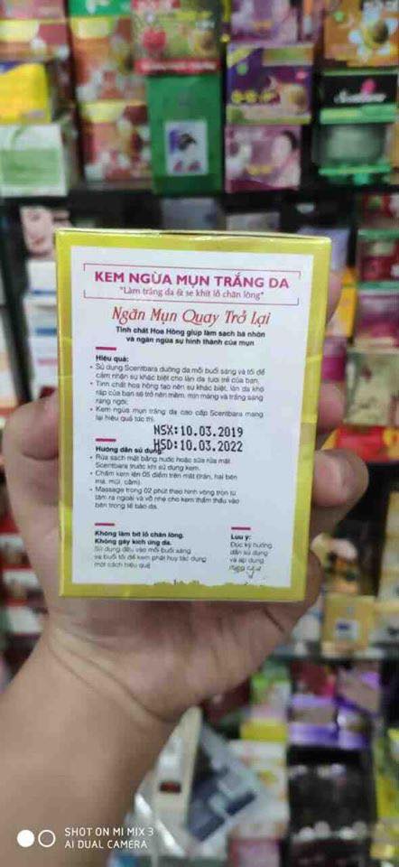 [HCM]Kem ngừa mụn trắng da Scentbara Roses Esence – HX2144