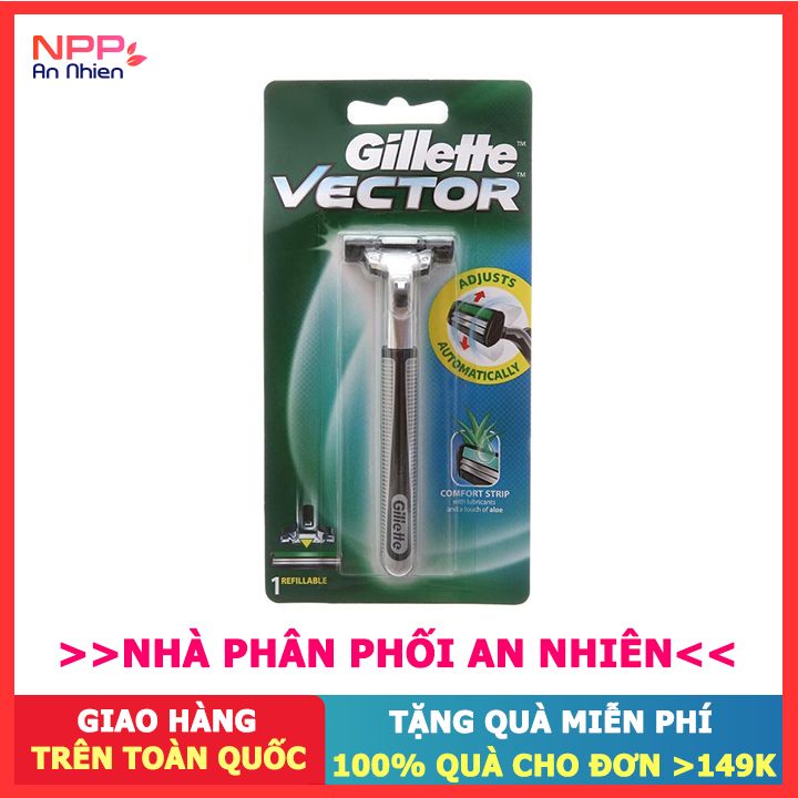 Dao Cạo Râu Lưỡi Kép Gillette Vector Plus Razor 1Up - Npp An Nhiên