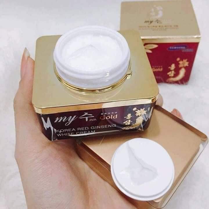 Kem Dưỡng Da Chống Lão Hóa Mờ Thâm Nám Hồng Sâm My Gold 50Ml Hàn Quốc