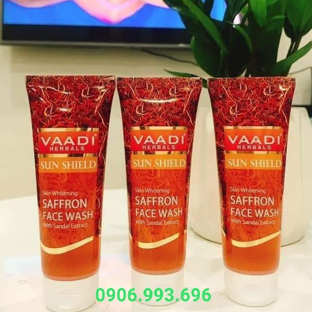 Sữa Rửa Mặt Trắng Da Nhụy Hoa Nghệ Tây - Saffron Vaadi Ấn Độ - Saffron Face Wash 60Ml - Đào Thải Độc Tố - Trị Nám Sáng Da