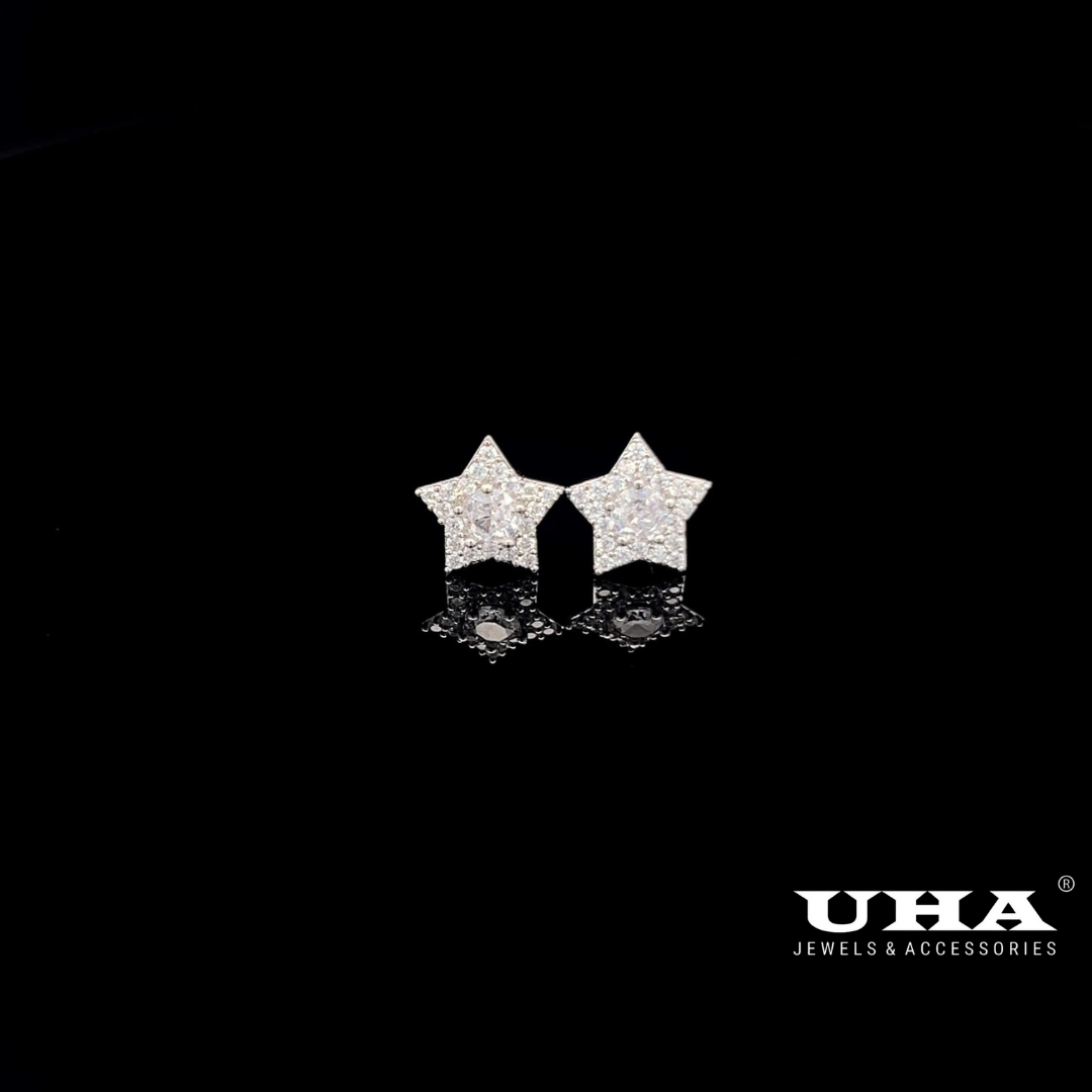 B1620 Bông tai nữ đính đá CZ cao cấp thiết kế tinh tế nhẹ nhàng UHA