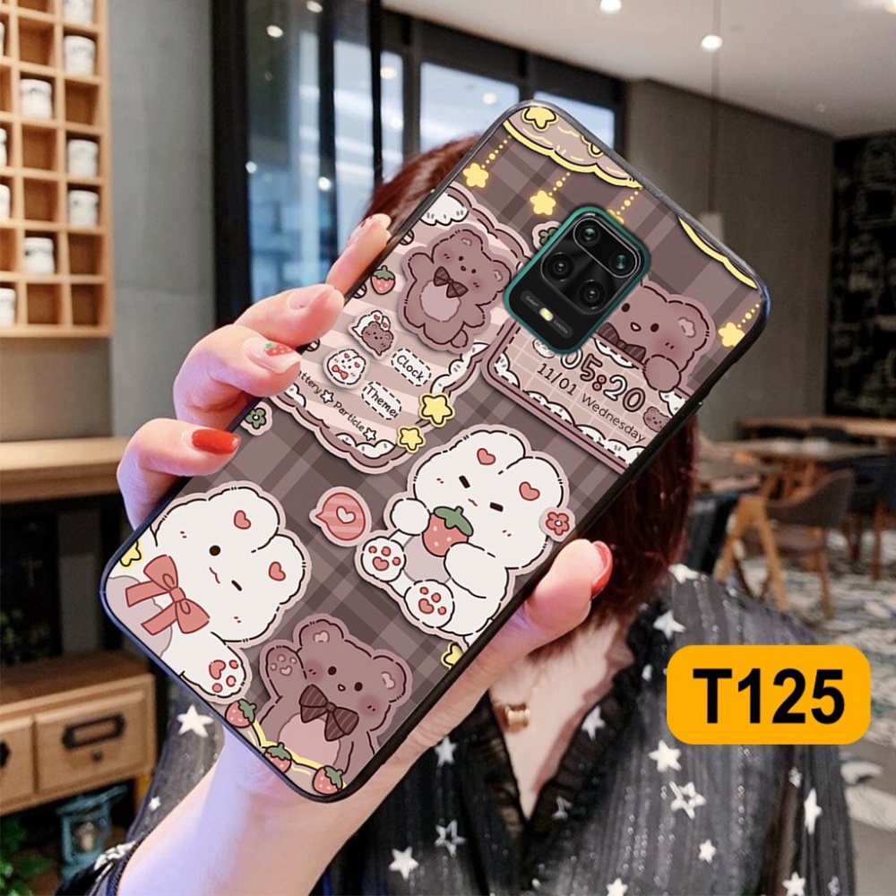 Ốp lưng Xiaomi Redmi Note 9 / Note 9s / Note 9 Pro / Note 10 / Note 10Pro hình caro gấu thỏ gấu bear