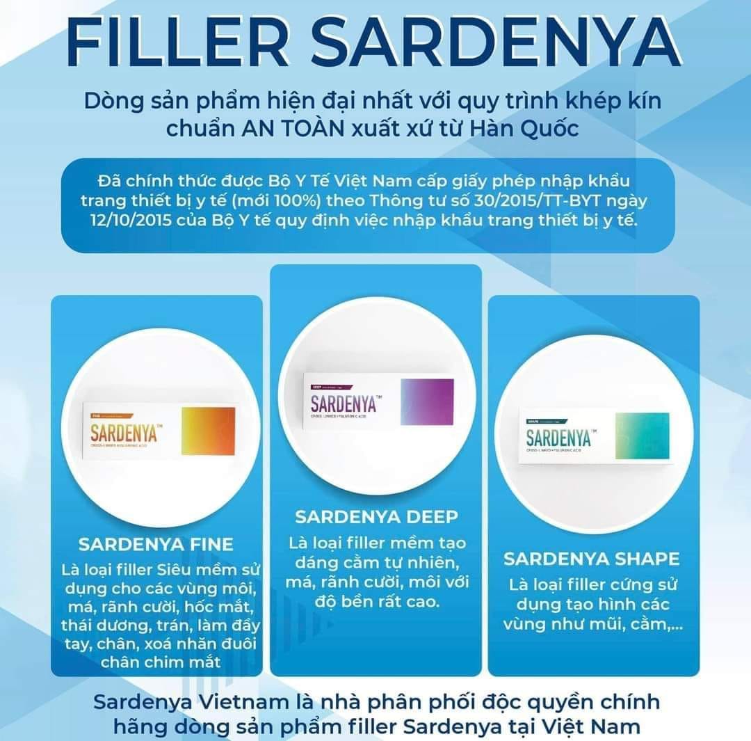 Filler Sardenya 1cc/hộp - Filler Hàn Quốc - Filler Chính Hãng