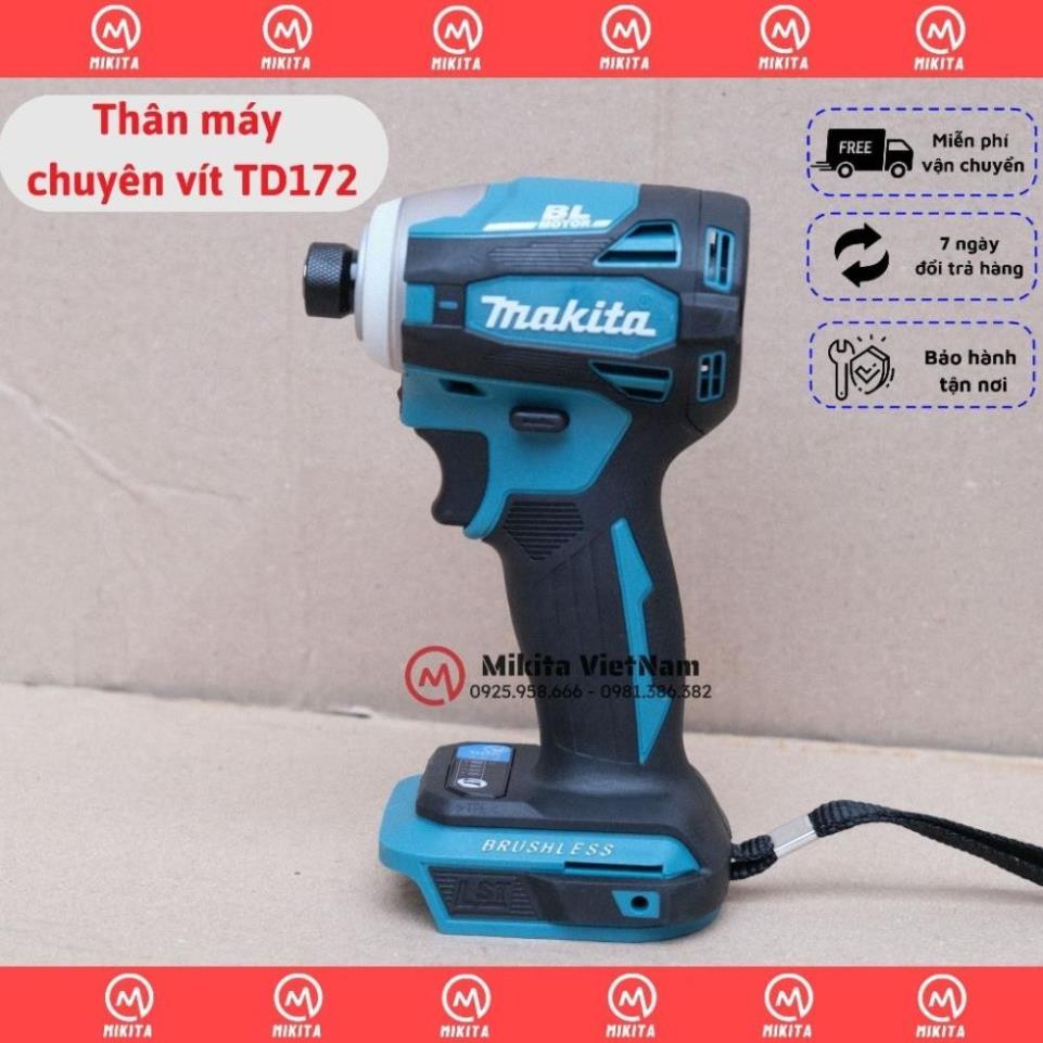 Thân máy chuyên vít Makita TD172D Động cơ không chổi than sử dụng chân pin thổ thông