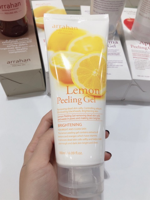 Tẩy da chết Arrahan Lemon White Peeling Gel 180ml