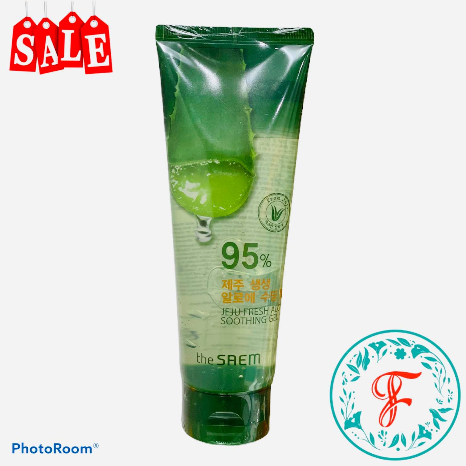 Gel Dưỡng Ẩm Lô Hội The Saem 95% Jeju Fresh Aloe 250Ml - Korea