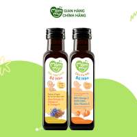 Combo 2 Chai Dầu Cá Hồi Na Uy Và Dầu Hạt Lanh MĂMMY - Dầu Ăn Dặm Hữu Cơ Bổ Não Giàu Omega 3