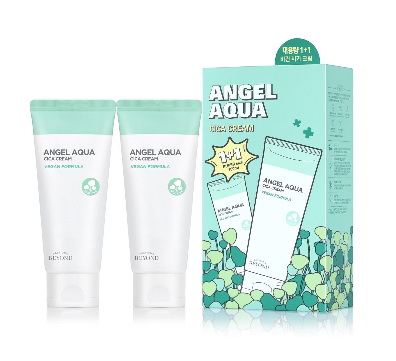 [Có tem chính hãng] Kem dưỡng phục hồi Beyond Angel Aqua Cica Cream 150ml + 150ml