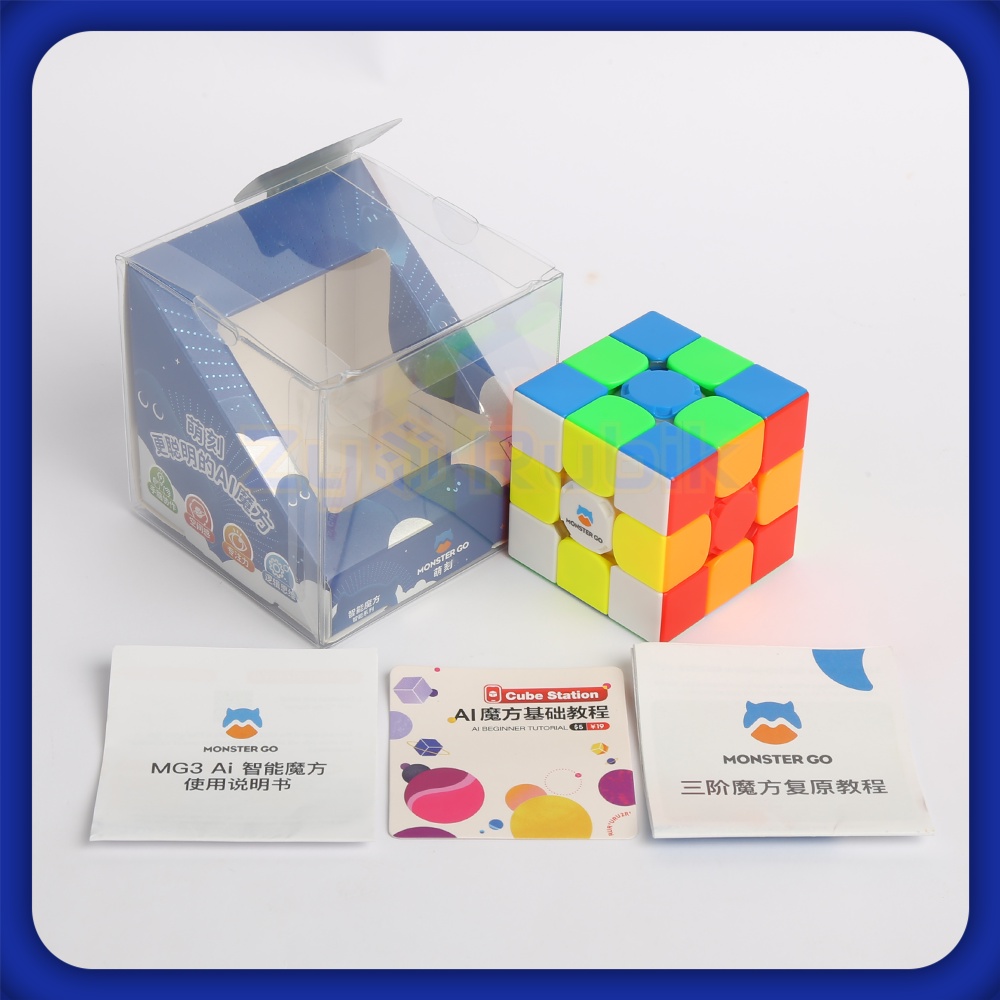 Rubik 3x3 GAN Monster Go AI Smart Cube Thông Minh Có Nam Châm - Rubik GAN Kết Nối Điện Thoại Qua Bluetooh - ZyO Rubik