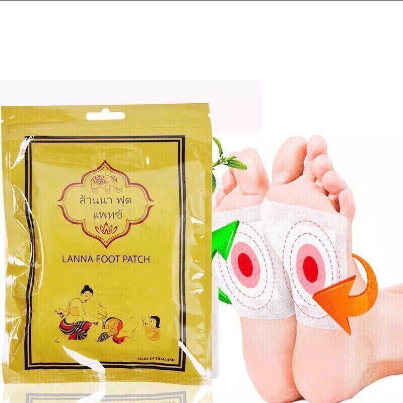 [Hcm]Combo 10 Miếng Dán Chân Lana Foot Thái Lan