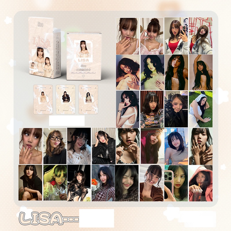 Set 50 photo card unoff Hologram LISA BLACKPINK 2025