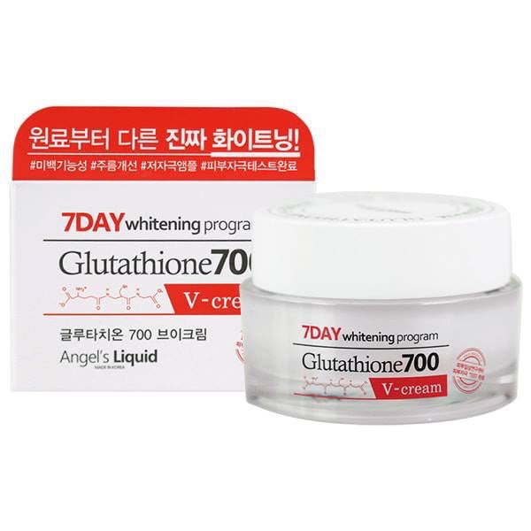 KEM DƯỠNG TRẮNG DA ANGEL’S LIQUID 7DAY WHITENING PROGRAM GLUTATHIONE 700 V-CREAM.