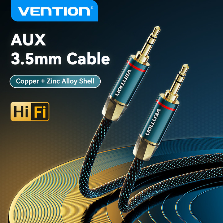 Vention Can 3.5Mm Giắc Chuyển Đổi Bi-Hướng Cáp Aux Cho Bộ Khuếch Đại Lỗ Cắm Guitar Đực Với Đực Cáp T