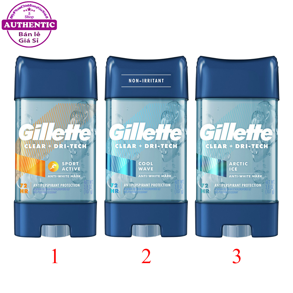 Lăn Khử Mùi Gillette 3 Tác Động 107G Usa Mỹ