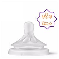 (Mẫu mới) Núm ti thay thế bình sữa Avent Natural đủ size