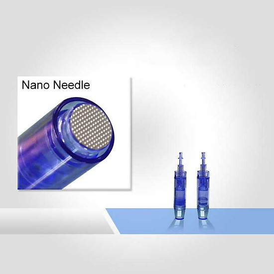 Đầu kim nano màu xanh (dùng cấy tảohồng sâm cấy trắng...) LOẠI 1