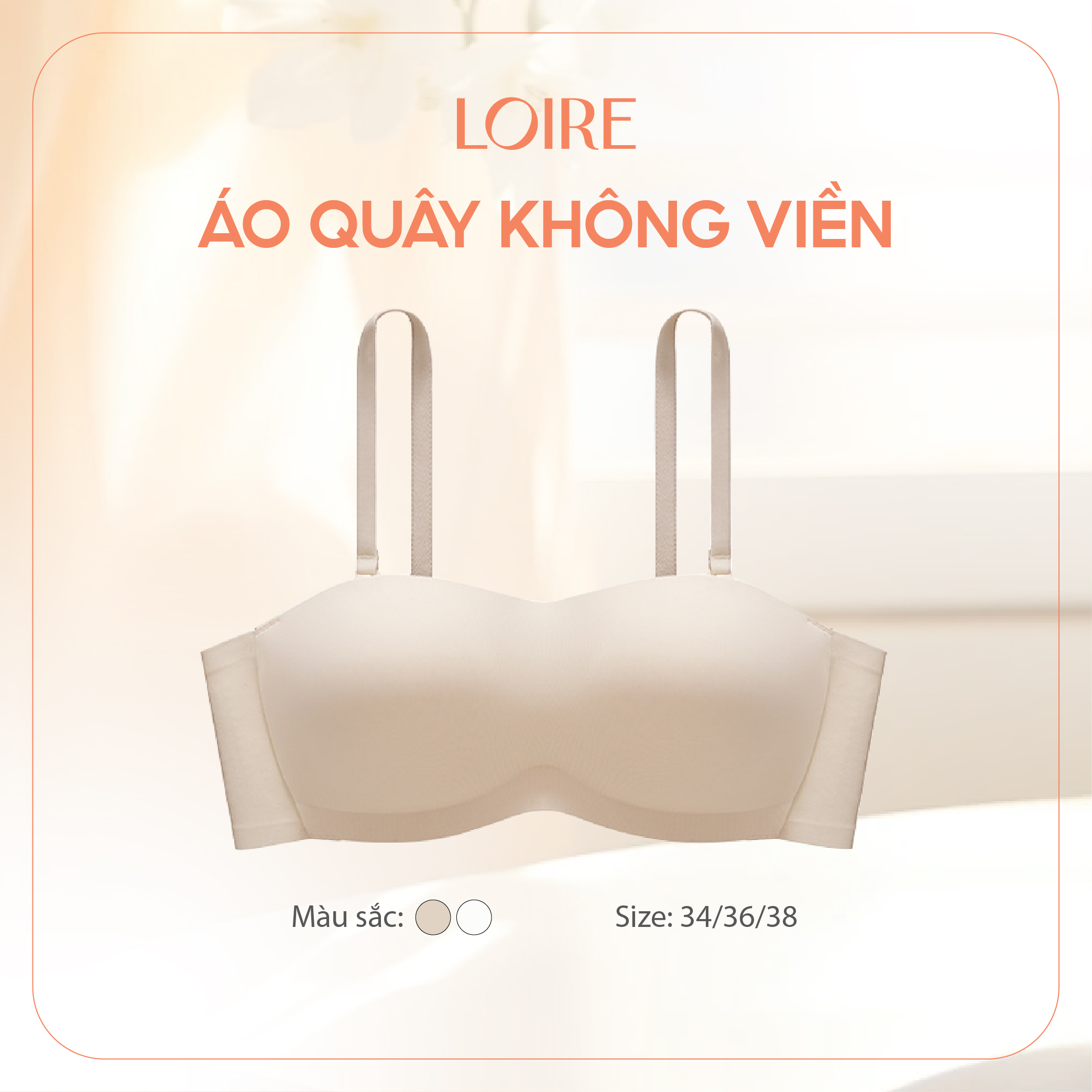 Áo Quây Không Viền Áo Cup Ngang Chống Tụt Loirechic BRQ199